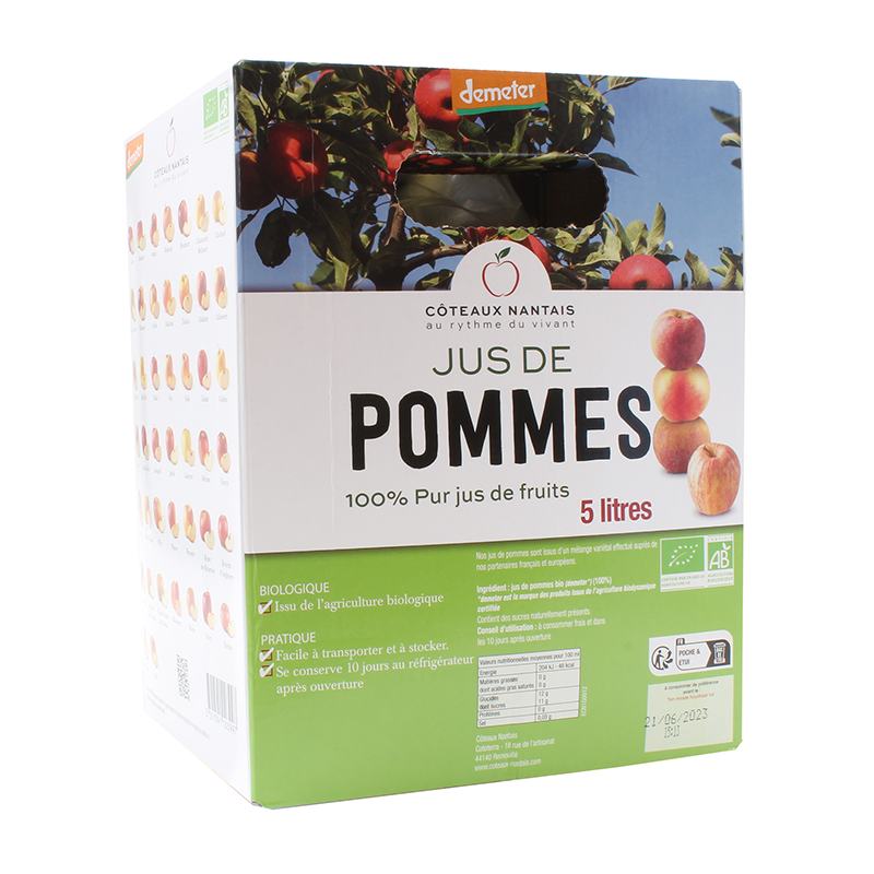 Compote de pommes Bio Demeter - 315 g - Côteaux Nantais
