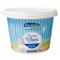 Fromage blanc 3,6 % M.G. 1 kg