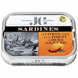 Sardine au citron confit et...