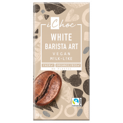 Chocolat blanc Barista art...