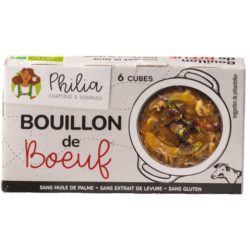 Bouillon Bœuf en cube Philia 66 g
