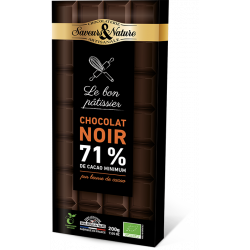 Chocolat noir 71 % cacao...