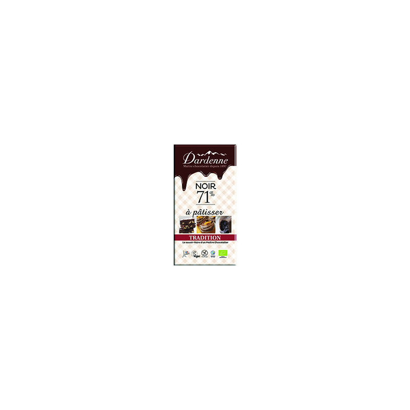 Chocolat Pâtissier 71% 200g Bio