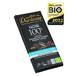 Tablette chocolat noir 100%...