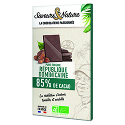 Tablette chocolat noir 85 %...