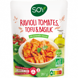 Ravioli tomate tofu basilic...