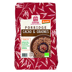 Porridge cacao et graines...