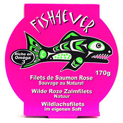 Filets de saumon rose au...